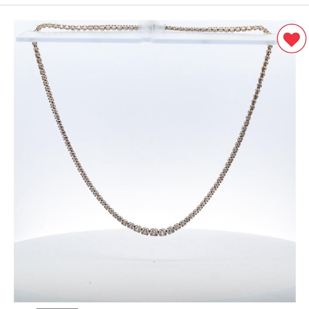18KWG 5CT DIAMOND GRADIENT NECKLACE
